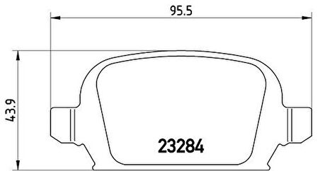 Valeo 670457 Arka Balata Corsa C 1.4 1.7 CDTI 1.8 09 00 Tigra Twintop 1.3 CDTI 6.04 1605085