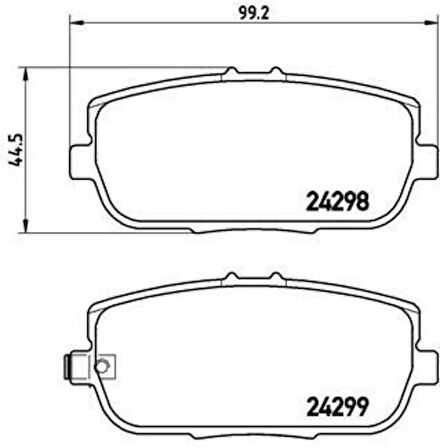 Valeo 670746 Arka Balata Mazda MX5 05-14 6000615057