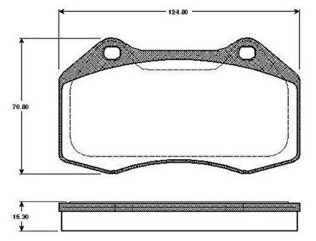 Valeo 670861 Disk Fren Balatası Ön Renault Clio 2.0 06 05- Renault Megane 2.0 2.0D 05 04-10 08 8671016704