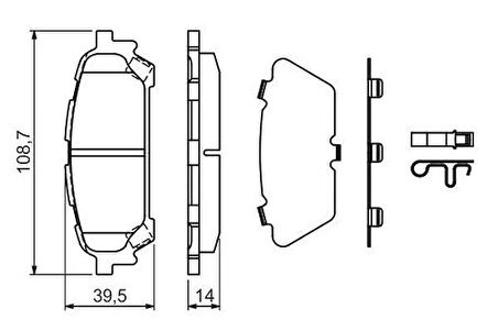 Valeo 670875 Arka Balata Subaru Forester 2.0 S 02 2.5 XT 03 05 Impreza 1.6 2.0 I AWD 00 05 26696FE050