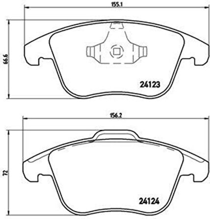 Valeo 670879 Ön Fren Balatası Freelander 2 06-14 Mondeo IV 1.6Ti 2.0TDCI 1.8TDCI 2.5 07-S Magalaxy 1.6TDCI 1.6 Tı 2.2TDCI ME6G9J2K021AB