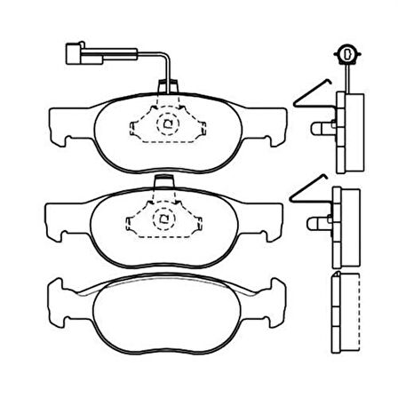 Valeo 671040 Ön Balata Fişli Marea 1.4-1.6 96 Alfa 145 146 1.4 1.6 71752989