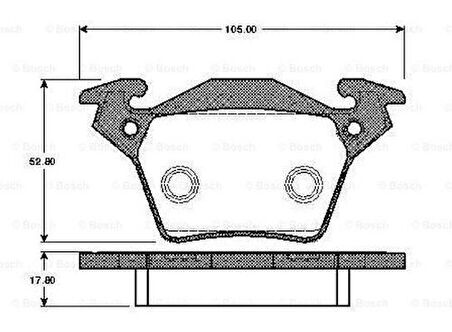 Valeo 671301 Fren Balatası Arka Mercedes Vito 638 96 03 4214210