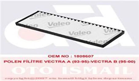 Valeo 698202 Polen Filtresi Vectra B 1.6 16V 1.8 16V 2.0 16V 2.5 V6 2.6 V6 95-01 1808607