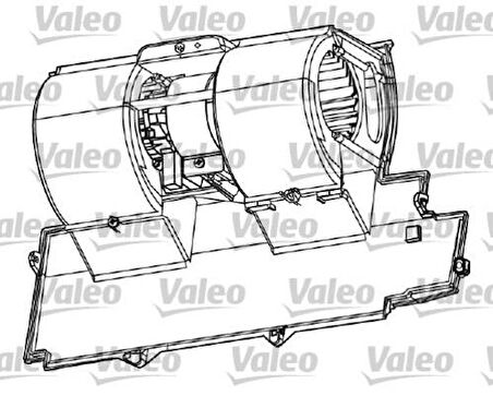 Valeo 698511 Kalorifer Motoru Komple 2 Kutuplu 1991-2015-Iveco Eurocargo 98418120