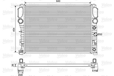 Valeo 701575 Motor Su Radyatörü C219 04-10 W211 02-08 S211 03-08 2115001302