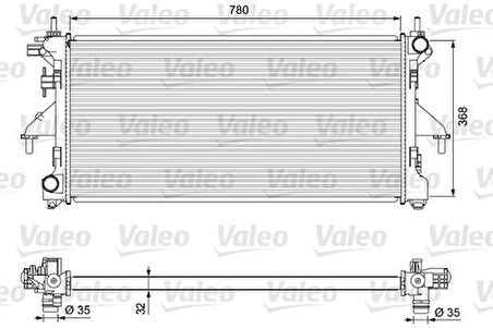 Valeo 701727 Motor Su Radyatörü Boxer III Jumper III 22Dt C81 C96 C110 Puma Ducato III 2.3JTD Karsan Jest 1366650080