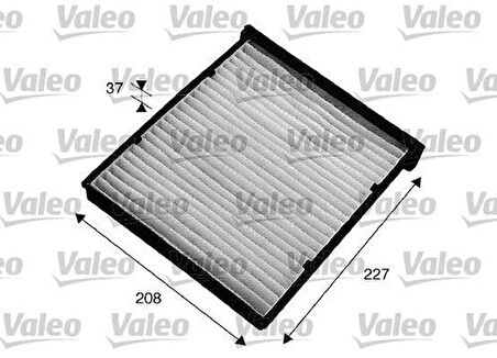 Valeo 715543 Kabin Filtresi Mitsubishi Lancer VI Colt V MZ600163