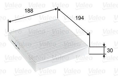 Valeo 715755 Kabin Filtresi Fiat Panda III Pa 51854923