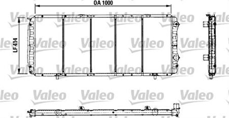 Valeo 731013 Motor Su Radyatörü M.T Brazing Klima Hariç Corsa B X12SZ C14NZ X14Xe X16Xe 1300149