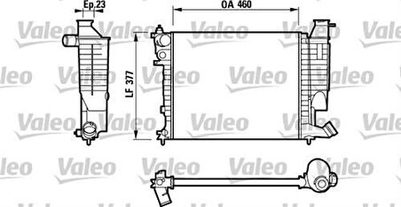 Valeo 732534 Motor Su Radyatörü P306 Xsara Klimasız Segmanlı 1.4L 1.6L 1.8I 97-Tu3Jp Ölçü 377.5x460x23 1351Z4 Alt Hortumda Alınız 1330.51