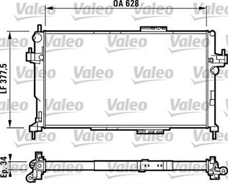 Valeo 732824 Motor Su Radyatörü Mekanik Y17Dt Corsa C Combo C 1300233