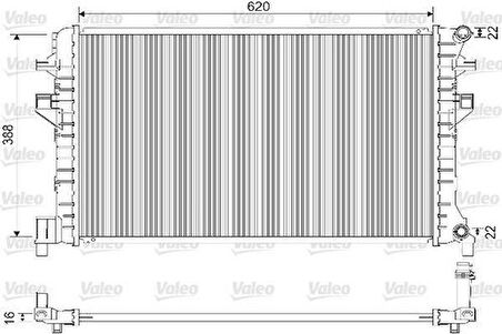 Valeo 733121 Motor Radyatörü Golf VII A3 Leon Octavia 1.2 1.4 1.6 13- 5Q0121251HS