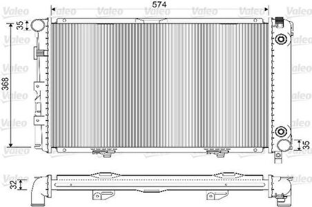 Valeo 733135 Motor Su Radyatörü Klimalı Otomatik Şanzıman 190 W201 85-92 2015002003