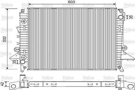 Valeo 733286 Motor Su Radyatörü 276Dt Discovery 3 L319 04-09 Discovery 4 L319 09-17 LR021778