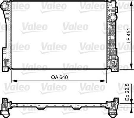 Valeo 735285 Motor Su Radyatörü W204 07-14 S204 07-14 W212 09-15 C207 09-15 2045000203