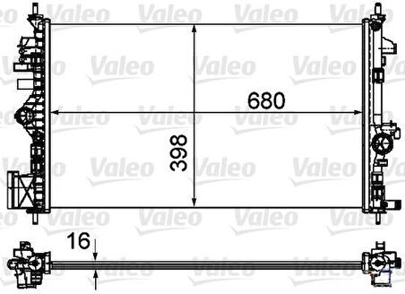 Valeo 735485 Radyatör Opel Insignia 1.6 01 08 1300292