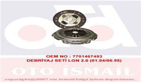Valeo 801577 Debriyaj Seti Laguna 1.8 2.0 93 01 F7R Çap 200 Diş Sayısı 26 7701467493
