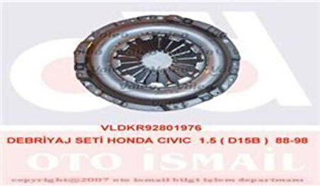 Valeo 801976 Debriyaj Seti Civic 1.5 1988 1998 D15 Motor Cr1.5 1.6 1988- ROVEKE11