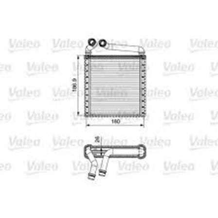 Valeo 811500 Kalorifer Radyatörü Volkswagen Golf 5-Golf 6 3C0819031