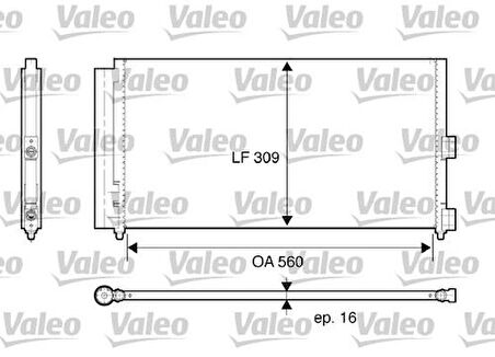 Valeo 812744 Kondenser Fiat Doblo Cargo 1.3 L D Multijet 46820833