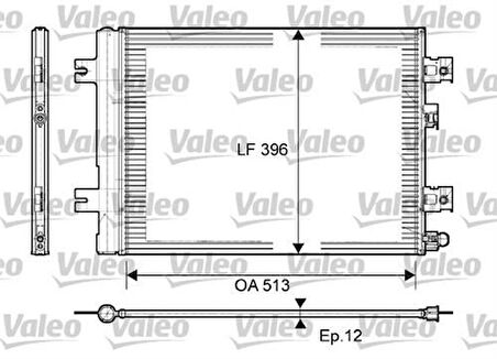 Valeo 814077 Klima Radyatörü Kondanser Dacia Duster Logan II Sandero II Lodgy 1.2-1.4-1.5 DCI 1.5 8200741257