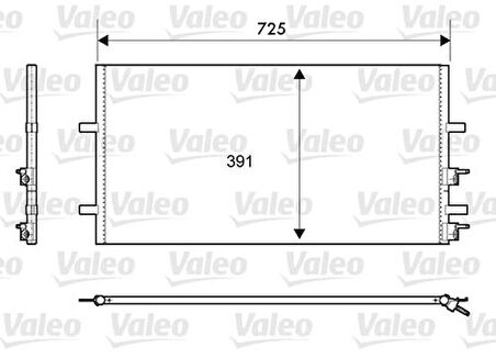 Valeo 814087 Klima Radyatörü Transit V347 V348 2.2TDCI 100Ps 120Ps 130Ps 2.4TDCI 100Ps 115Ps 140Ps 07- 6C1119710AC