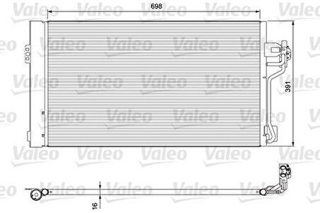 Valeo 814391 Klima Radyatörü Viano W639 03-Vito W639 03- 6398350470