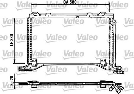 Valeo 816949 Klima Radyatörü E-Serisi W210 97-02 S210 97-02 2018300370