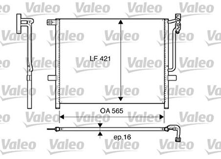 Valeo 817383 Klima Radyatörü BMW X3 E83 N46 M54 N51 17113400400