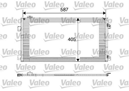 Valeo 817646 Klima Radyatörü Kondanser Symbol II Thalia 1.5DCI 05- 8200742595