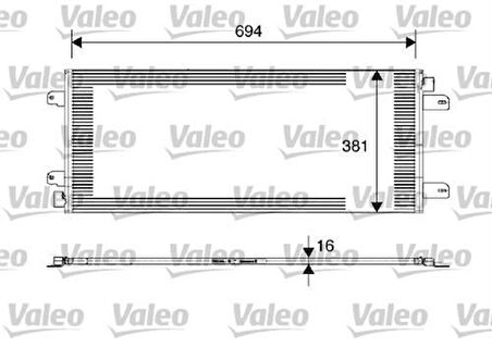 Valeo 817689 Klima Radyatörü Movano 1.9 DTI 98-01 Master II 2.5 DCI 03- 7701057122