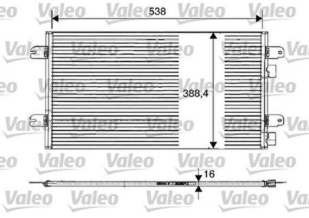 Valeo 817701 Klima Radyatörü Dacia Duster Logan Sandero Renault Megane I Scenic I 1.4 1.5 DCI 1.6 1.9 DTI 8200182361