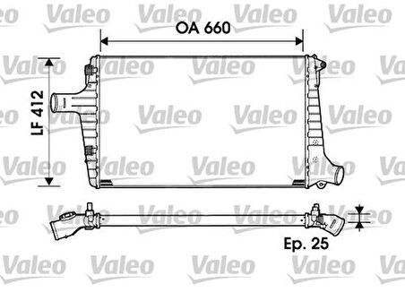 Valeo 817865 Turbo Radyatörü Audi A6 2.5TDI 97-04 4B0145805A