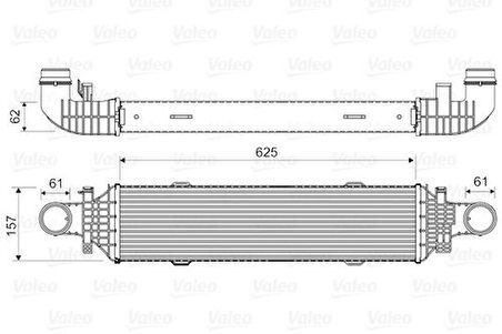 Valeo 818631 Turbosarj Radyatörü X204 08-15 W204 07-14 S204 07-14 C204 11-C218 11-17 W212 09-15 C207 09-15 2045000200