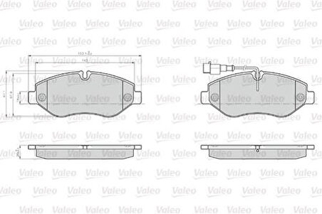 Valeo 872230 Ön Fren Balatası Nissan CABStar 06-12 D1060MB600