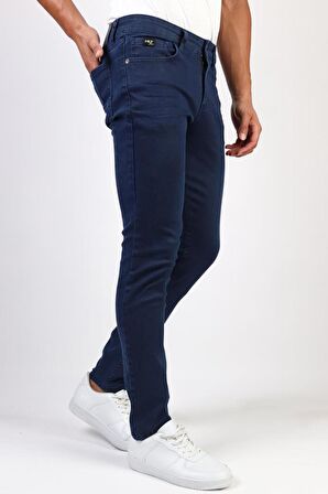 Erkek Lacivert Slim Fit Kot Pantolon 843 YENİVALBLUE