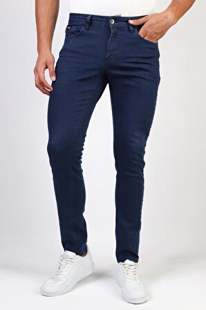 Erkek Lacivert Slim Fit Kot Pantolon 843 YENİVALBLUE