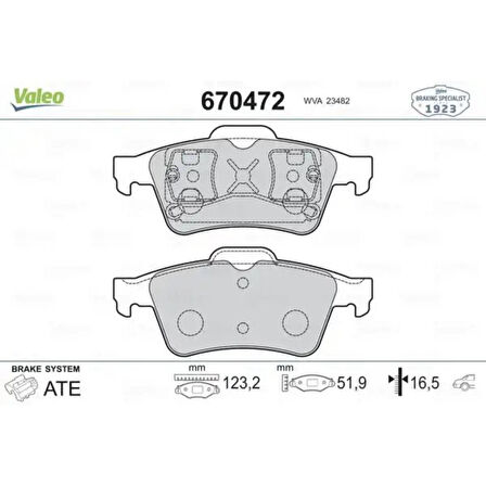 DISK FREN BALATA ARKA FORD FOCUS II/C-MAX II/FOCUS III/TRANSIT CONNECT TC7/RENAULT LAGUNA II/MEGANE II/LATITUDE/ESPACE IV/OPEL VECTRA C/NISSAN PRIMERA