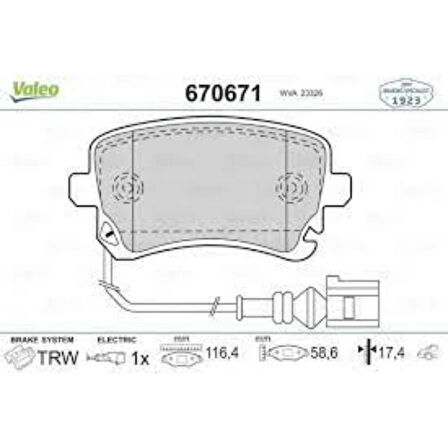 DISK FREN BALATA ARKA VOLKSWAGEN TRANSPORTER T5/TRANSPORTER T6/CARAVELLE 2.0/3.2/1.9D/2.0D/2.5D (04/03>)