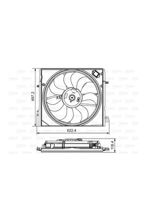 Fan Motoru Valeo 698582 Nissan Qashqai