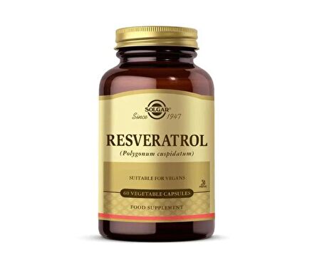 Solgar Resveratrol 60 Kapsül - SKT:11/2024