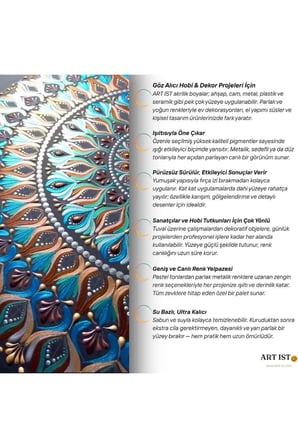 ART IST Sıvı Varak 40 ml - 708 Mint Kristali