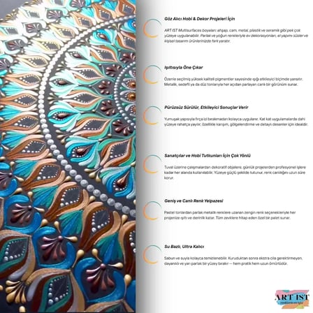ART IST Sıvı Varak 40 ml - 712 Krema