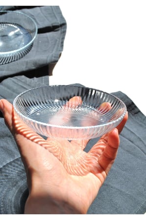 6'lı Cam Kase Mini Kahvaltılık Çerezlik Meze Tabağı 12 Cm İkramlık- Vargas