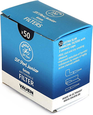 Vauen Aktif Karbon Filtre 6mm 50ADETLİ
