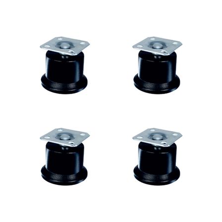 Bekleme Bingo Ayak Tablalı - 50MM - Siyah HKS280 - 4 Adet