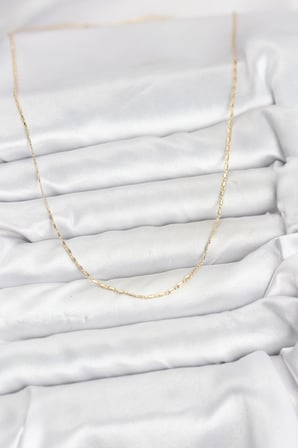 CM 14K Gold Renk Kesme Model 60 cm Kadın Kolye - TJ-BKO10931