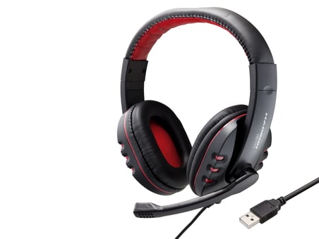 Gaming Kulaklık Usb Ps4 Uyumlu - Siyah Kırmızı HD1171