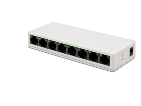 Ethernet Switch 8 Port 10/100 Mbps - Beyaz LV-SW08